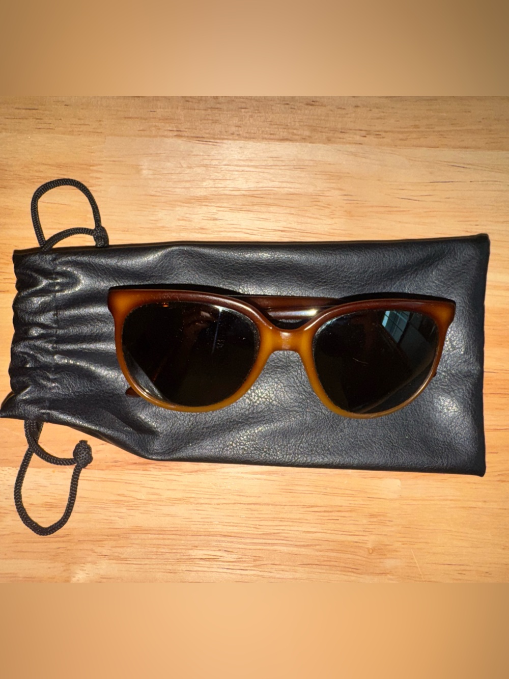 Vintage Vuarnet Brown Cat Eye Sunglasses - Brown Lenses